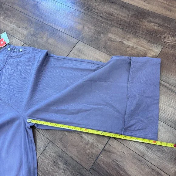 Cider Women's Wide Leg Oversized Bib Cargo Overalls Denim Sz 4XL Purple Wash NWT - Picture 10 of 12